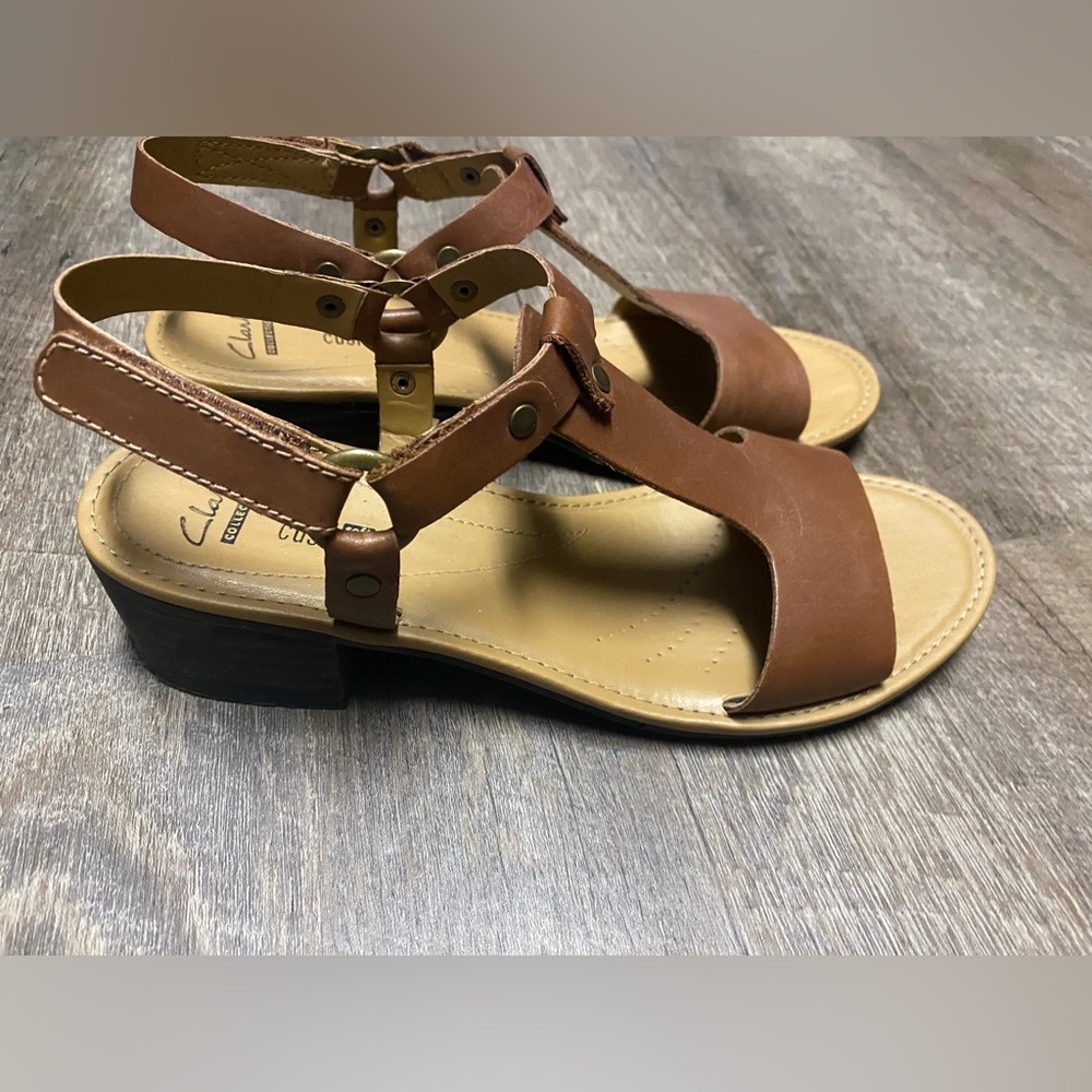 Clarks T-Strap Sandals